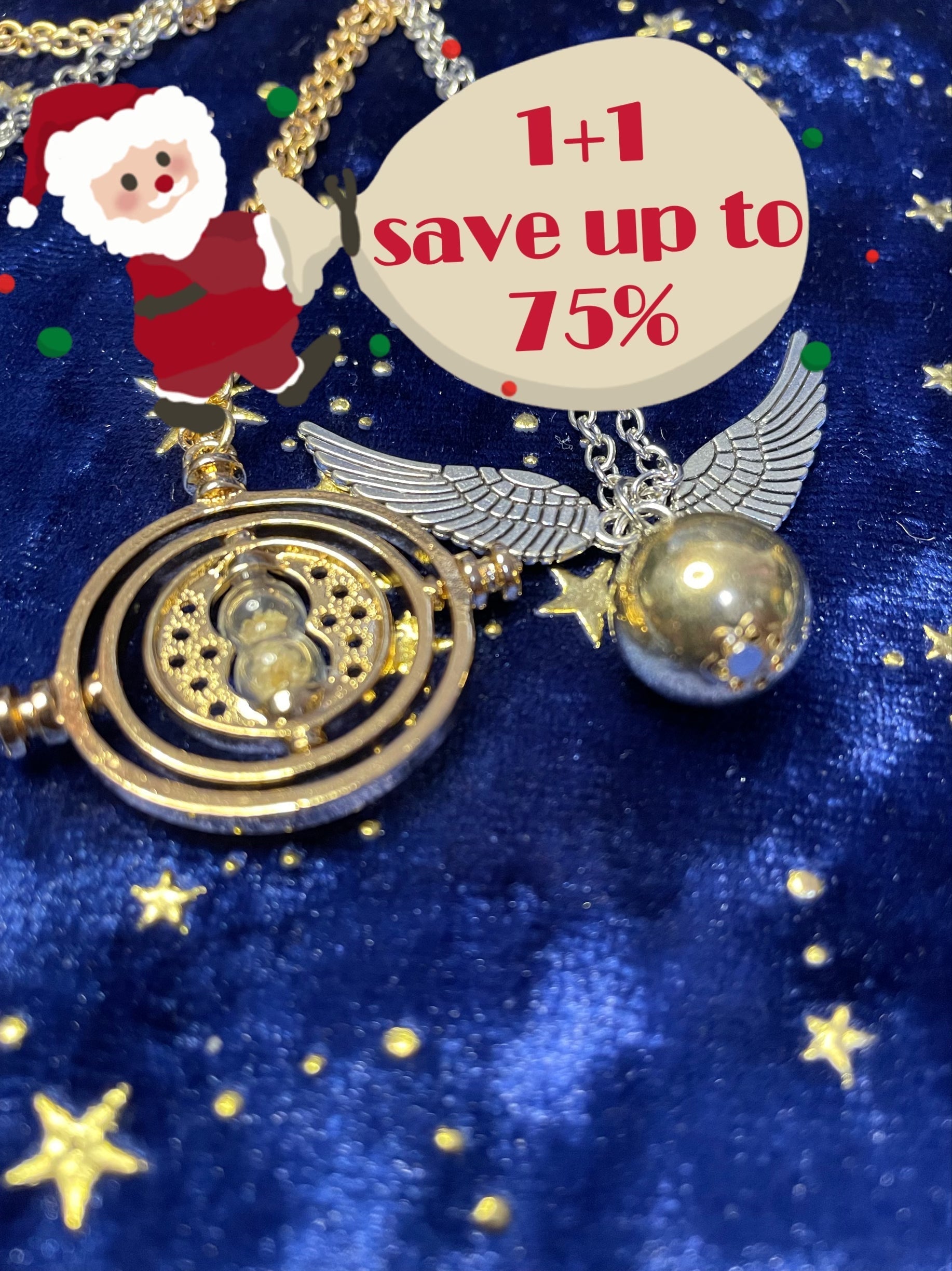 time turner /golden snitch necklace