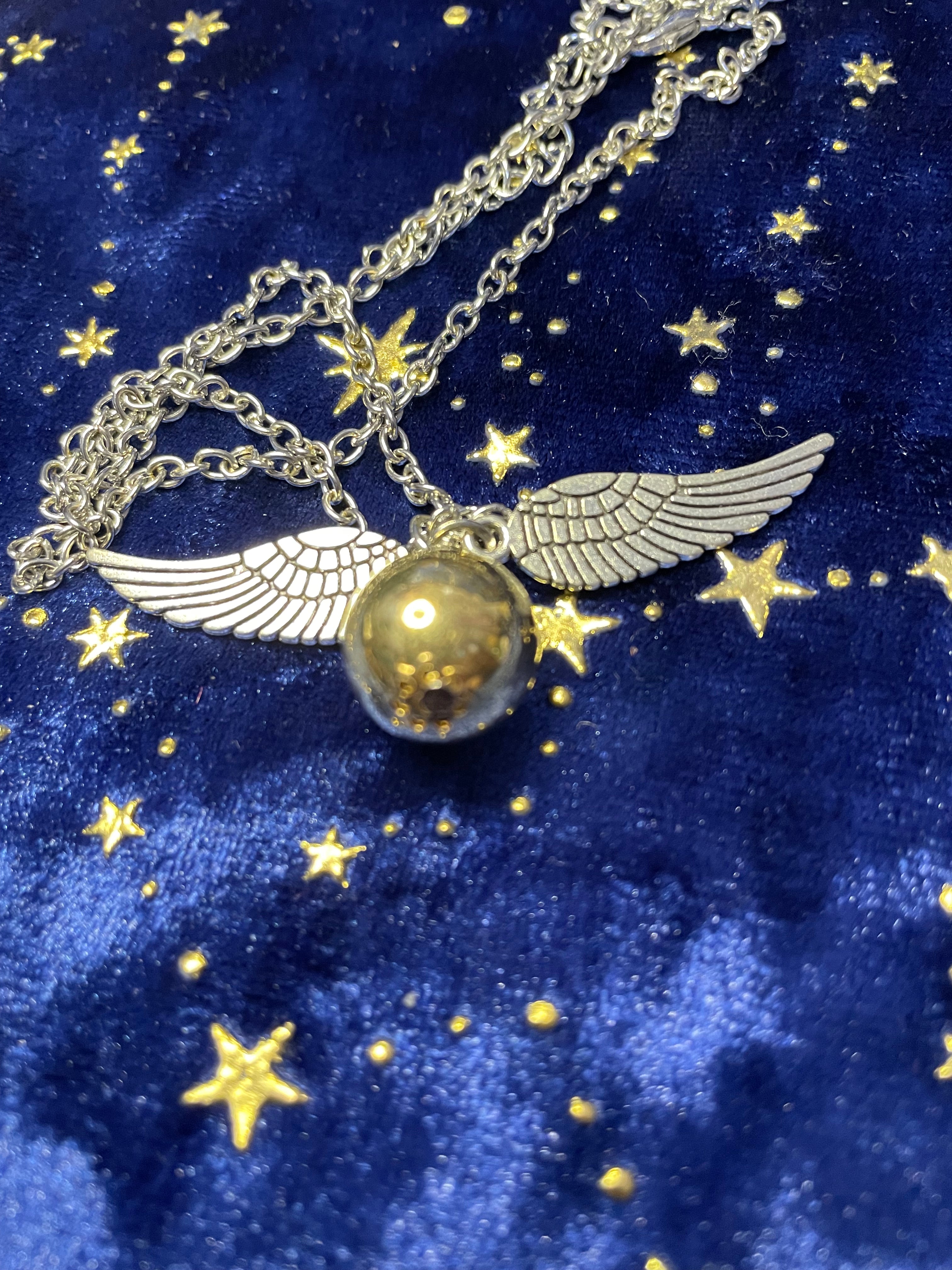 time turner /golden snitch necklace