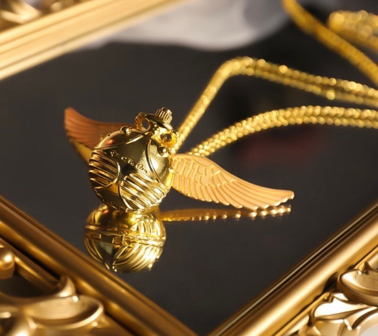 Golden snitch pocket watch