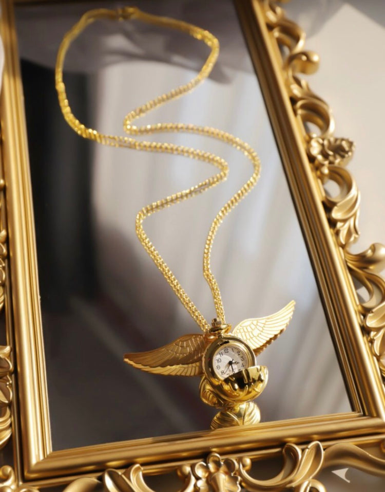 Golden snitch pocket watch