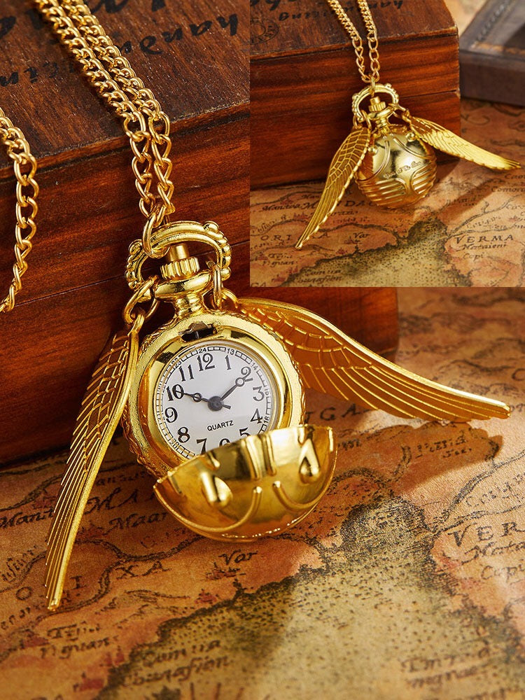 Golden snitch pocket watch